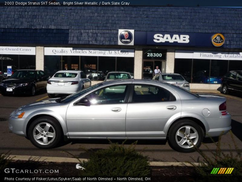 Bright Silver Metallic / Dark Slate Gray 2003 Dodge Stratus SXT Sedan
