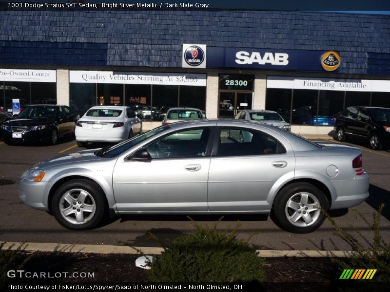 Bright Silver Metallic / Dark Slate Gray 2003 Dodge Stratus SXT Sedan
