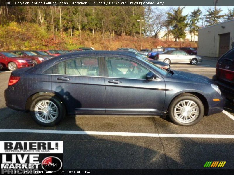 Marathon Blue Pearl / Dark Slate Gray/Light Slate Gray 2008 Chrysler Sebring Touring Sedan