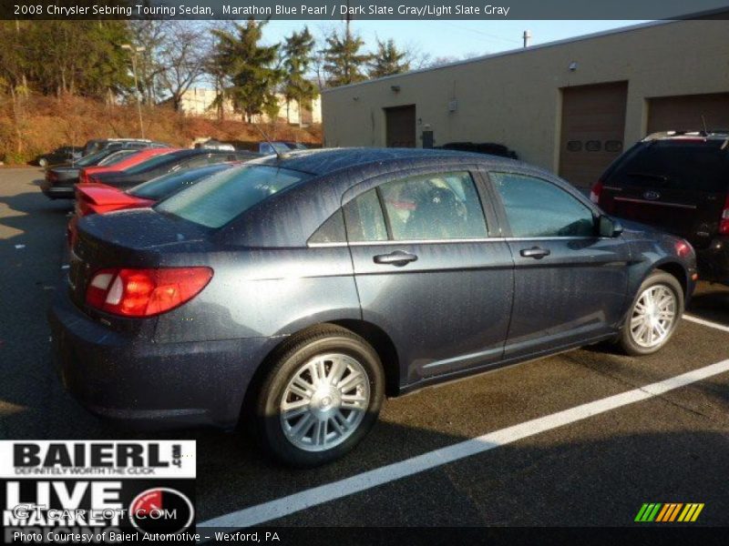 Marathon Blue Pearl / Dark Slate Gray/Light Slate Gray 2008 Chrysler Sebring Touring Sedan