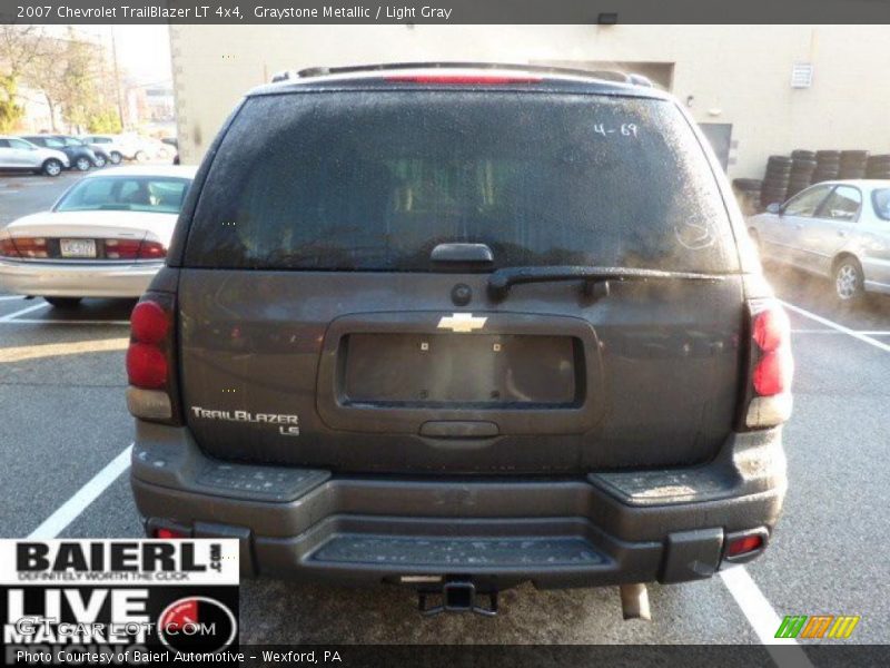 Graystone Metallic / Light Gray 2007 Chevrolet TrailBlazer LT 4x4