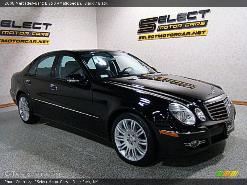 Black / Black 2008 Mercedes-Benz E 350 4Matic Sedan
