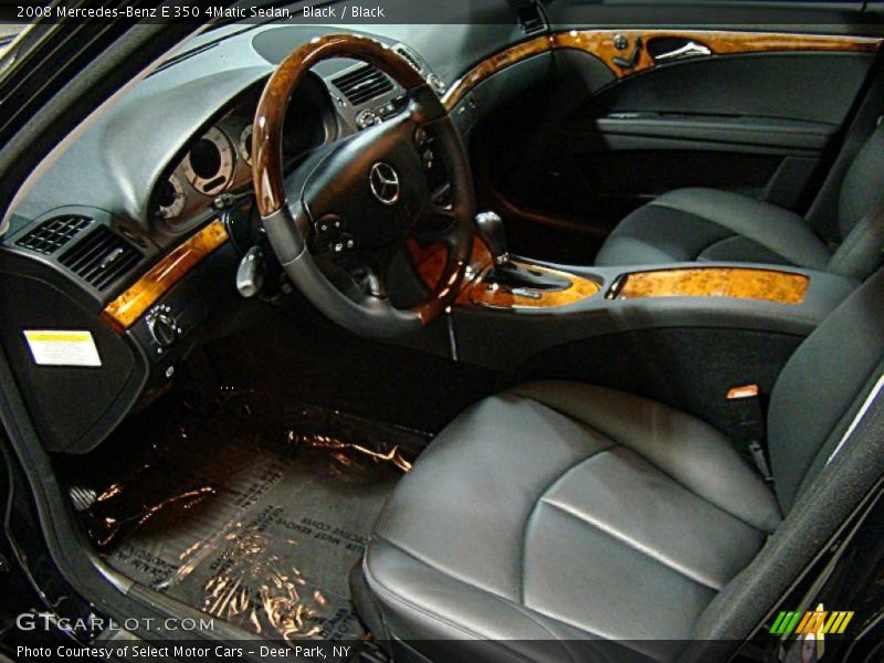 Black / Black 2008 Mercedes-Benz E 350 4Matic Sedan