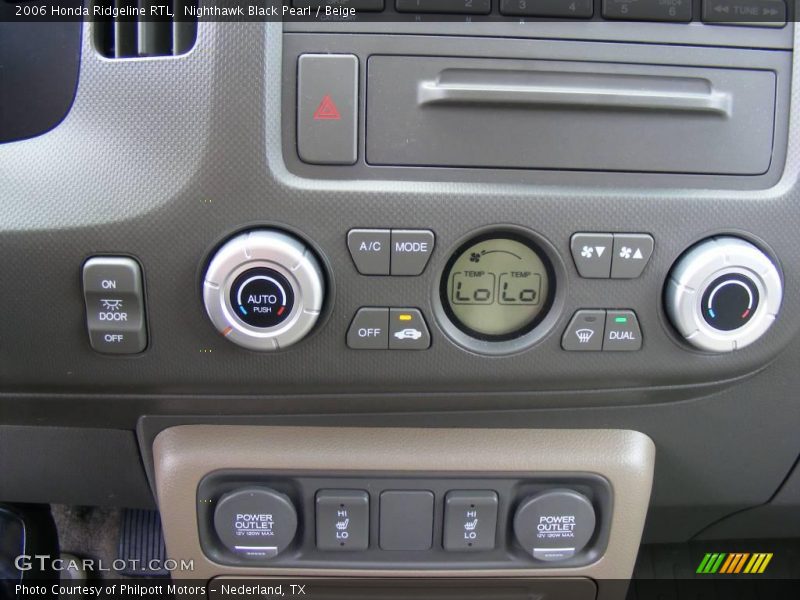 Nighthawk Black Pearl / Beige 2006 Honda Ridgeline RTL