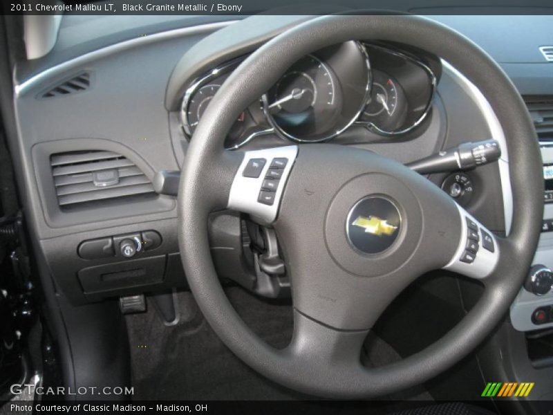 Black Granite Metallic / Ebony 2011 Chevrolet Malibu LT
