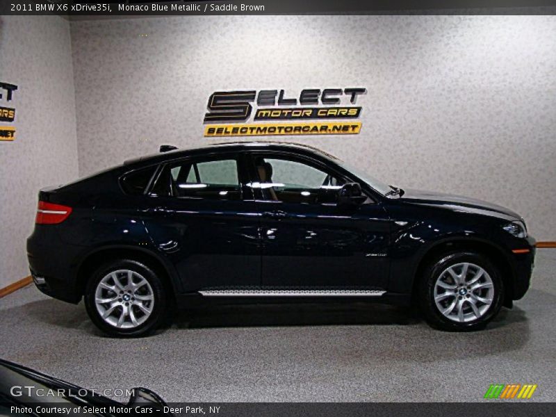 Monaco Blue Metallic / Saddle Brown 2011 BMW X6 xDrive35i