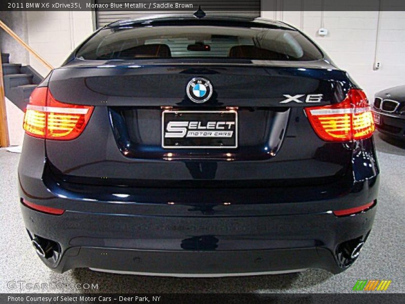 Monaco Blue Metallic / Saddle Brown 2011 BMW X6 xDrive35i