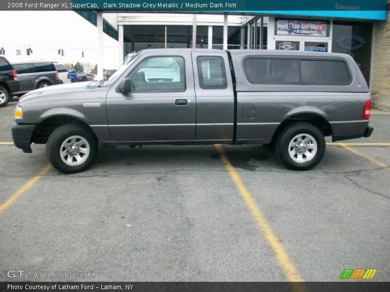 Dark Shadow Grey Metallic / Medium Dark Flint 2008 Ford Ranger XL SuperCab