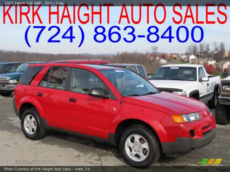 Red / Gray 2003 Saturn VUE AWD