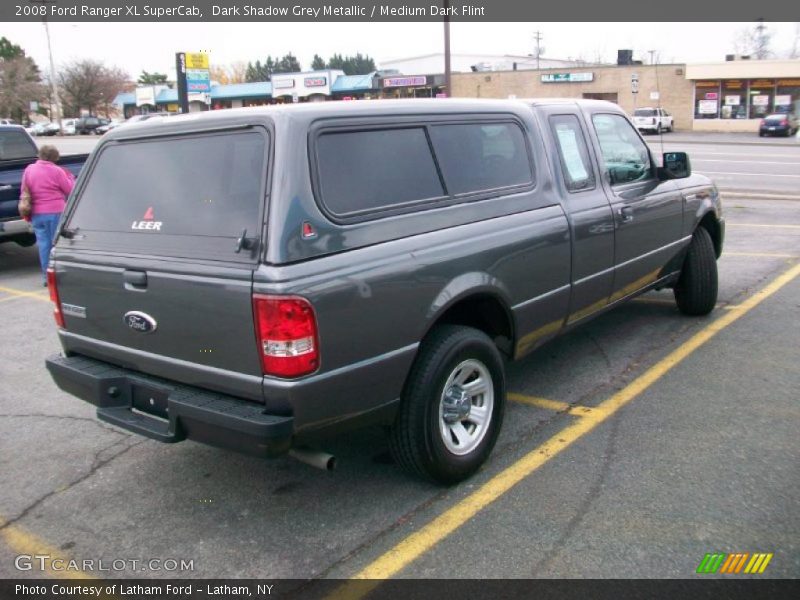 Dark Shadow Grey Metallic / Medium Dark Flint 2008 Ford Ranger XL SuperCab