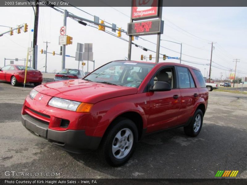 Red / Gray 2003 Saturn VUE AWD