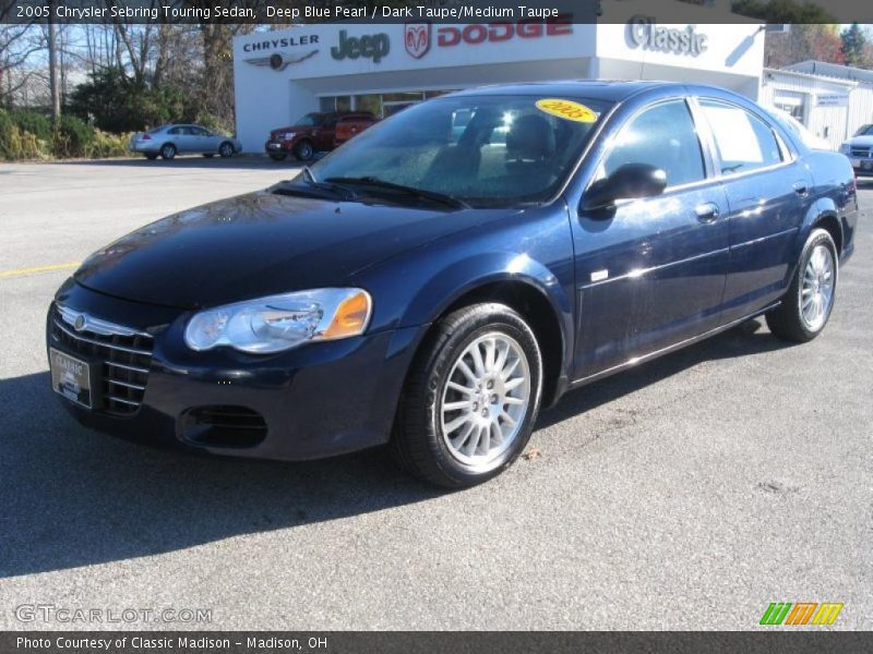 Deep Blue Pearl / Dark Taupe/Medium Taupe 2005 Chrysler Sebring Touring Sedan