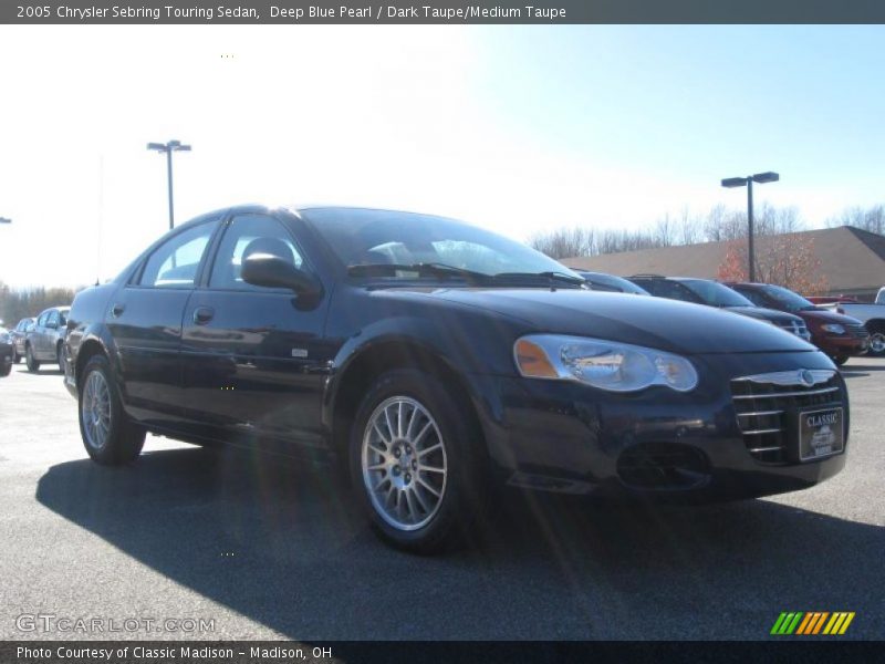 Deep Blue Pearl / Dark Taupe/Medium Taupe 2005 Chrysler Sebring Touring Sedan