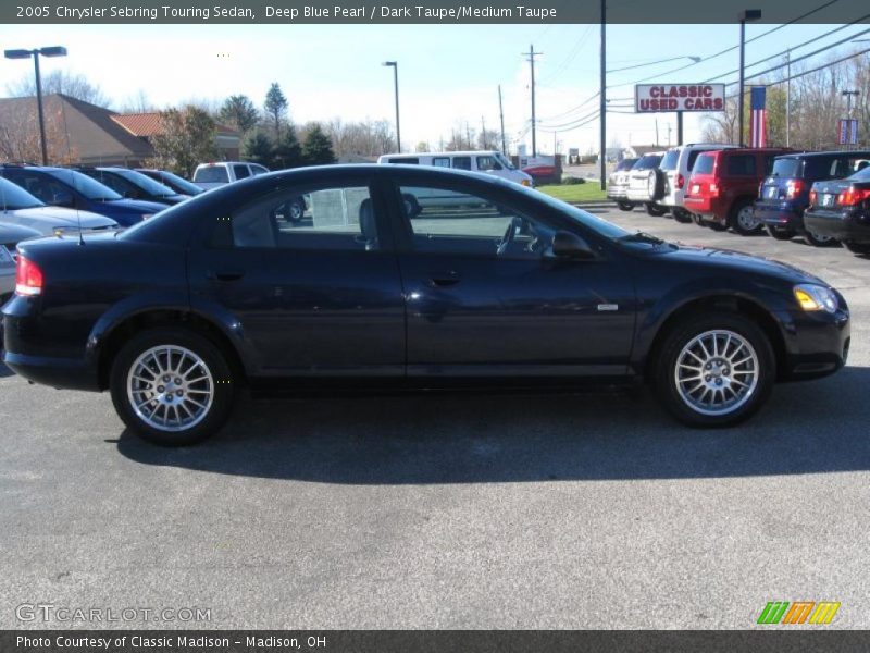 Deep Blue Pearl / Dark Taupe/Medium Taupe 2005 Chrysler Sebring Touring Sedan