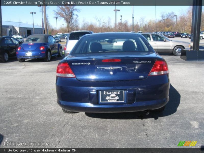 Deep Blue Pearl / Dark Taupe/Medium Taupe 2005 Chrysler Sebring Touring Sedan