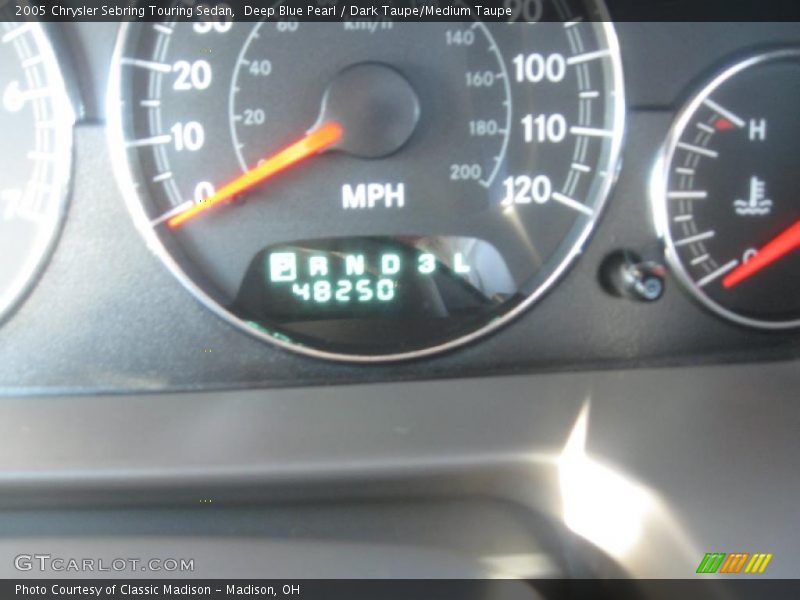 Deep Blue Pearl / Dark Taupe/Medium Taupe 2005 Chrysler Sebring Touring Sedan