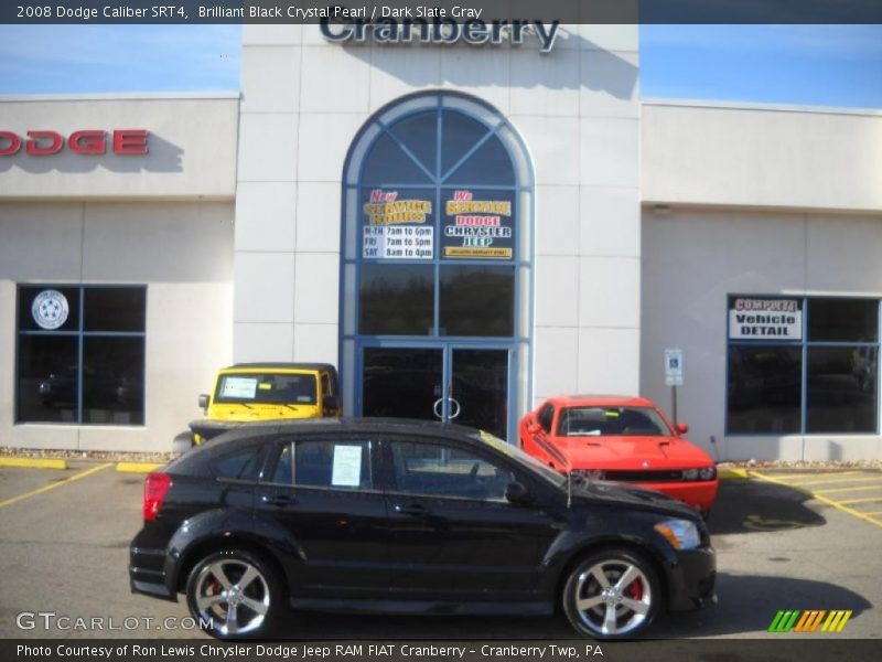 Brilliant Black Crystal Pearl / Dark Slate Gray 2008 Dodge Caliber SRT4