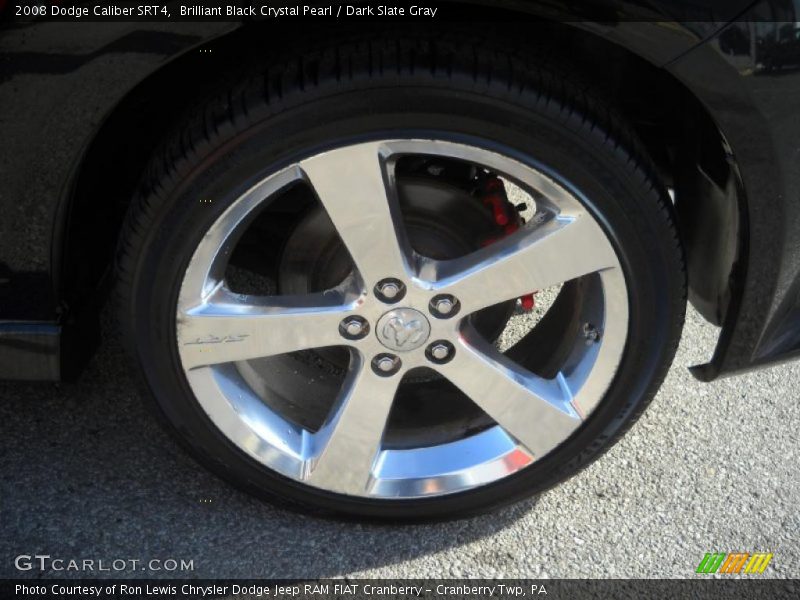 Brilliant Black Crystal Pearl / Dark Slate Gray 2008 Dodge Caliber SRT4