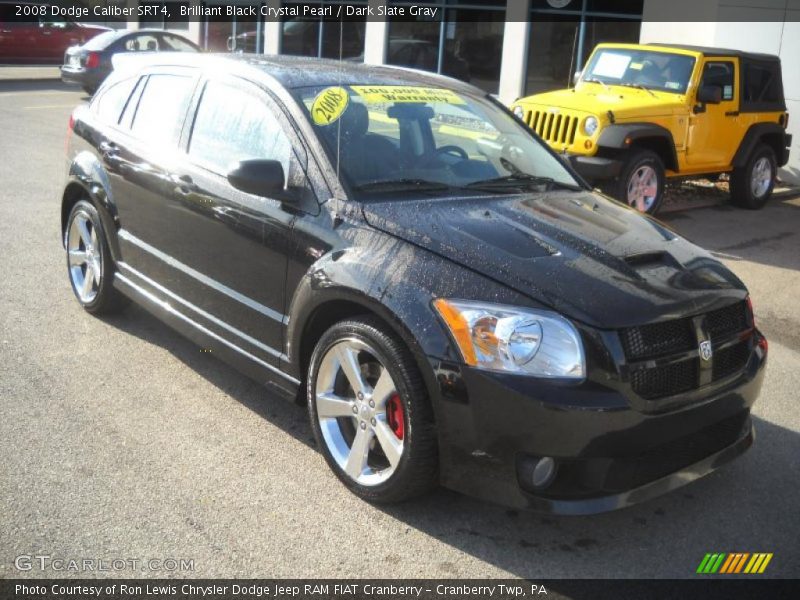 Brilliant Black Crystal Pearl / Dark Slate Gray 2008 Dodge Caliber SRT4