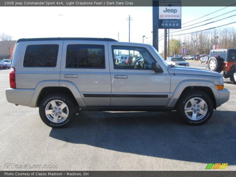 Light Graystone Pearl / Dark Slate Gray 2008 Jeep Commander Sport 4x4