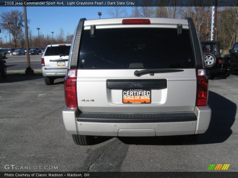 Light Graystone Pearl / Dark Slate Gray 2008 Jeep Commander Sport 4x4