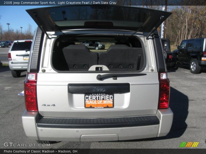 Light Graystone Pearl / Dark Slate Gray 2008 Jeep Commander Sport 4x4