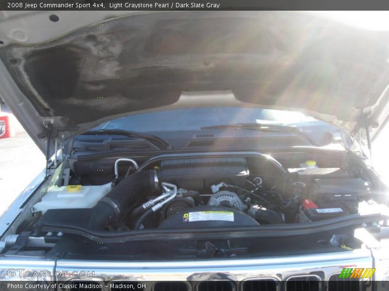 Light Graystone Pearl / Dark Slate Gray 2008 Jeep Commander Sport 4x4