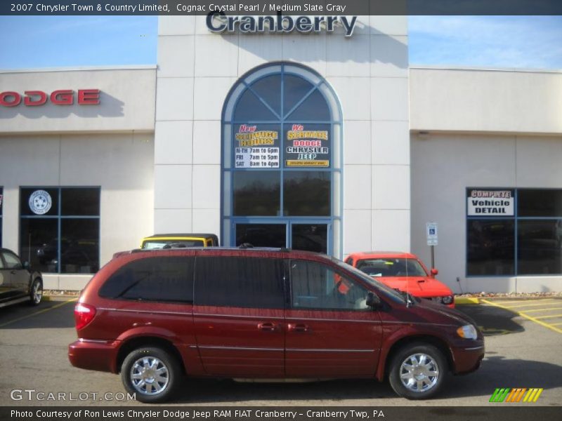 Cognac Crystal Pearl / Medium Slate Gray 2007 Chrysler Town & Country Limited