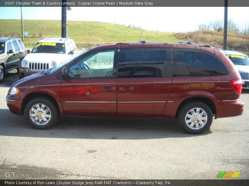 Cognac Crystal Pearl / Medium Slate Gray 2007 Chrysler Town & Country Limited