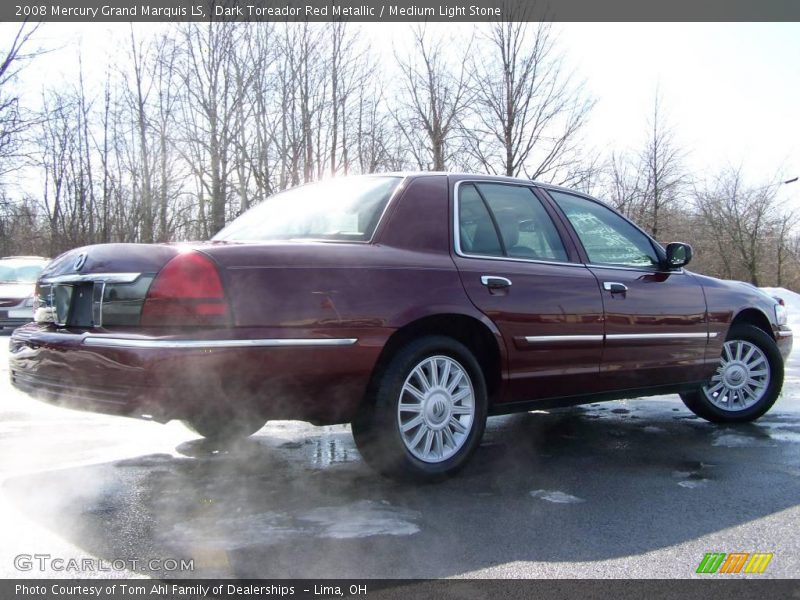 Dark Toreador Red Metallic / Medium Light Stone 2008 Mercury Grand Marquis LS