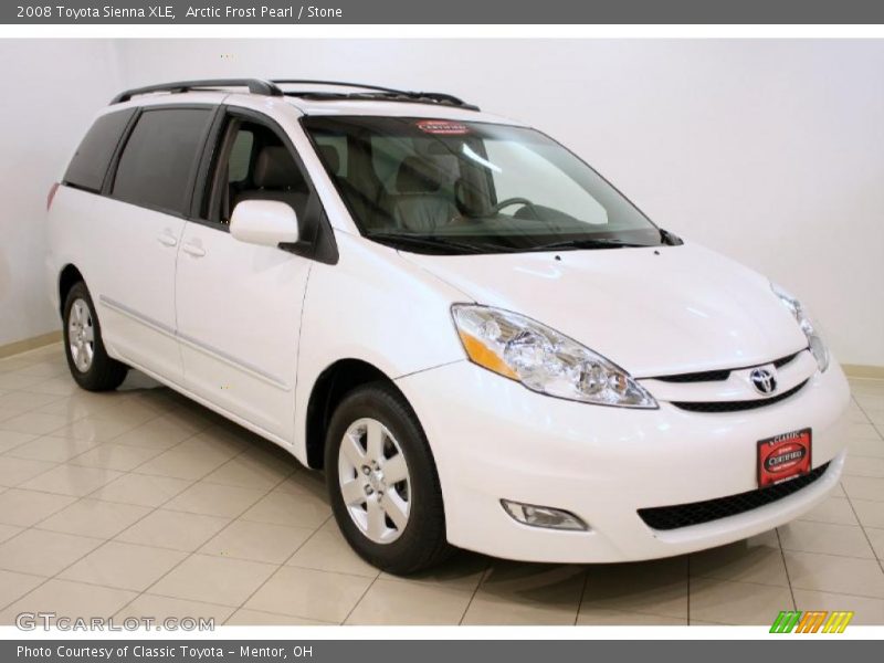 Arctic Frost Pearl / Stone 2008 Toyota Sienna XLE
