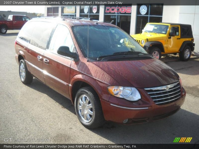 Cognac Crystal Pearl / Medium Slate Gray 2007 Chrysler Town & Country Limited