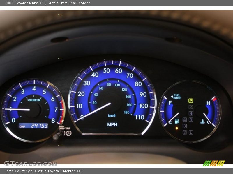 Arctic Frost Pearl / Stone 2008 Toyota Sienna XLE