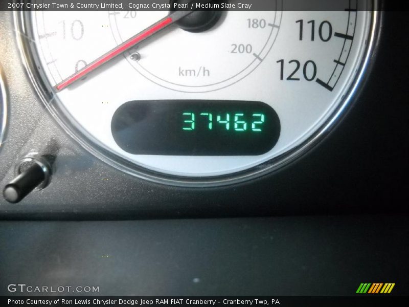 Cognac Crystal Pearl / Medium Slate Gray 2007 Chrysler Town & Country Limited