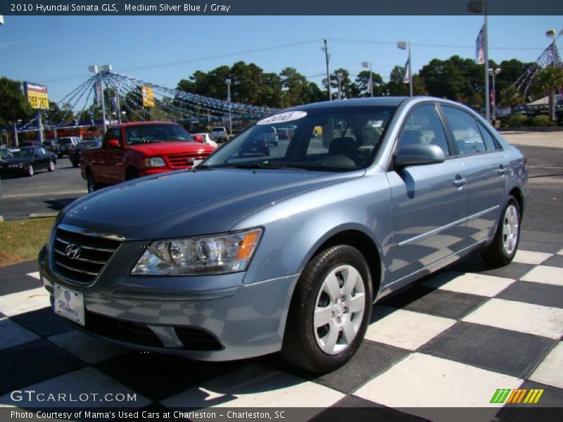 Medium Silver Blue / Gray 2010 Hyundai Sonata GLS