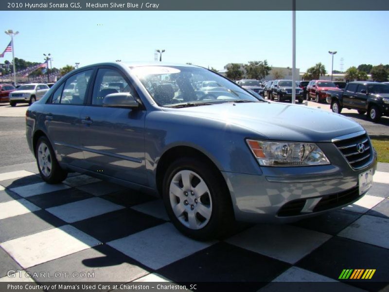 Medium Silver Blue / Gray 2010 Hyundai Sonata GLS