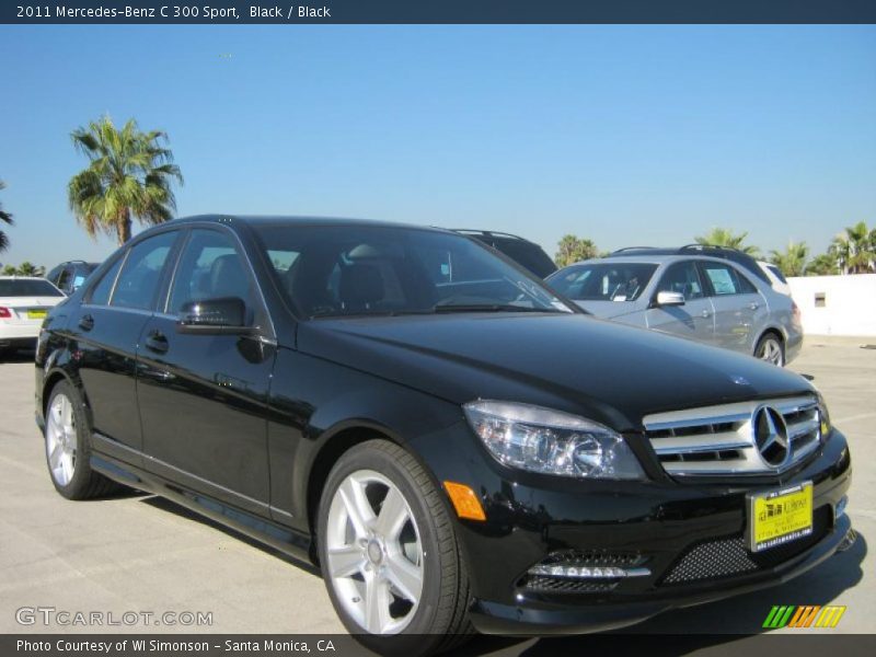 Black / Black 2011 Mercedes-Benz C 300 Sport