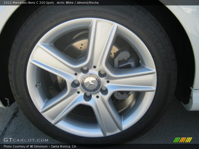 Arctic White / Almond/Mocha 2011 Mercedes-Benz C 300 Sport