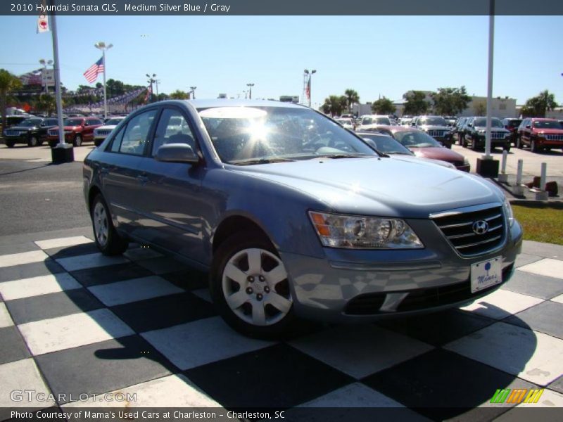 Medium Silver Blue / Gray 2010 Hyundai Sonata GLS