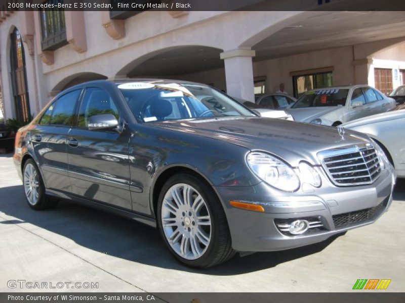 Flint Grey Metallic / Black 2008 Mercedes-Benz E 350 Sedan