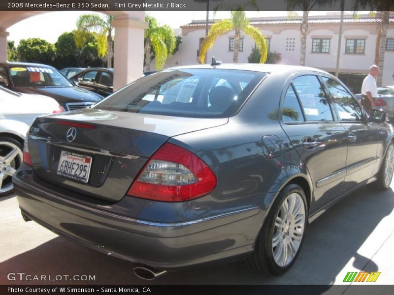Flint Grey Metallic / Black 2008 Mercedes-Benz E 350 Sedan