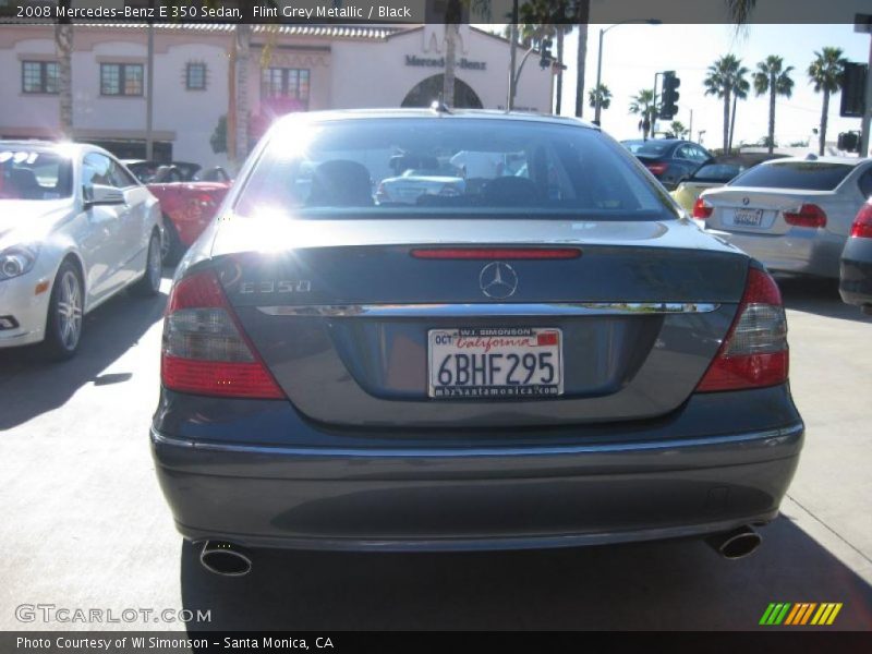 Flint Grey Metallic / Black 2008 Mercedes-Benz E 350 Sedan