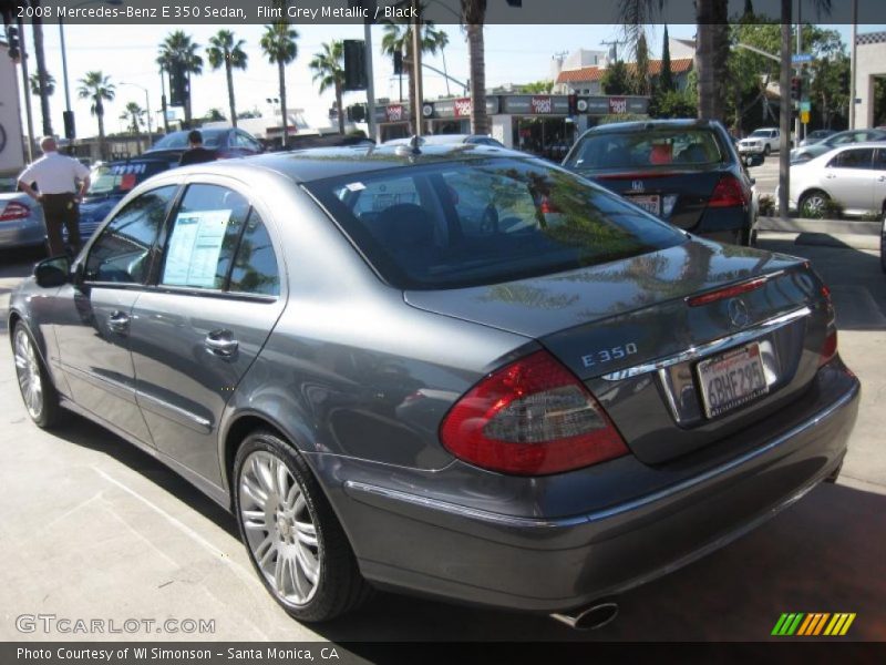 Flint Grey Metallic / Black 2008 Mercedes-Benz E 350 Sedan