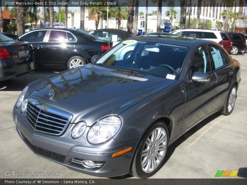 Flint Grey Metallic / Black 2008 Mercedes-Benz E 350 Sedan