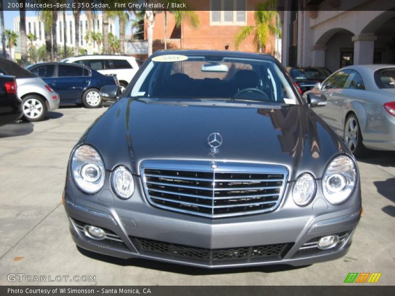 Flint Grey Metallic / Black 2008 Mercedes-Benz E 350 Sedan