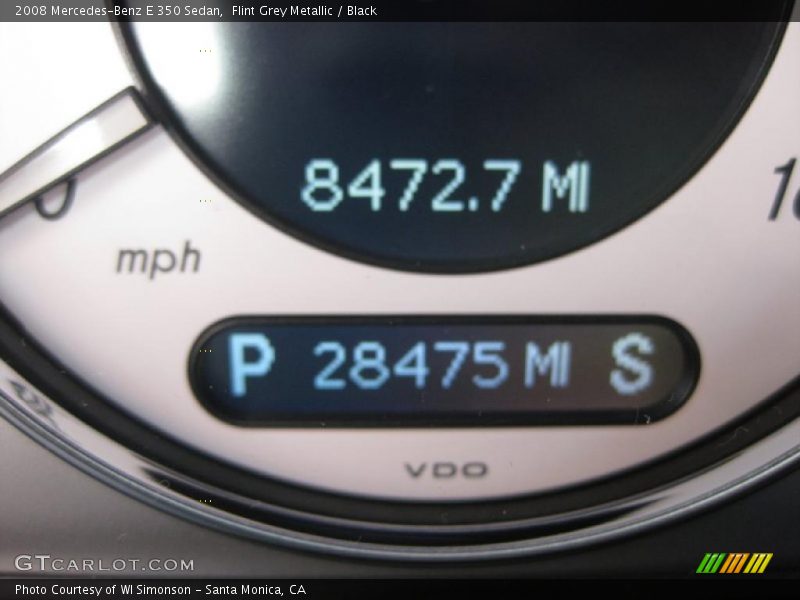 Flint Grey Metallic / Black 2008 Mercedes-Benz E 350 Sedan