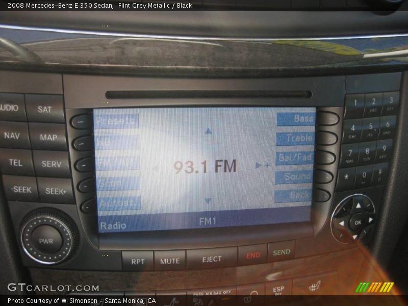 Flint Grey Metallic / Black 2008 Mercedes-Benz E 350 Sedan