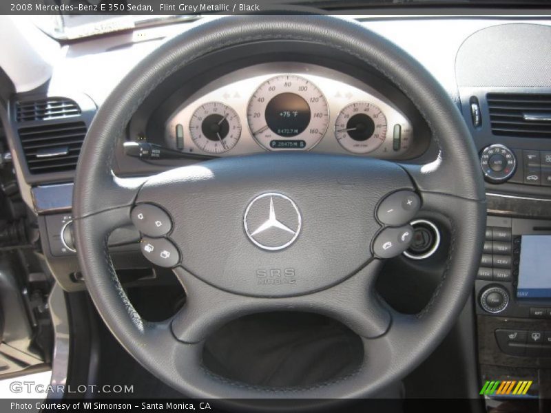 Flint Grey Metallic / Black 2008 Mercedes-Benz E 350 Sedan