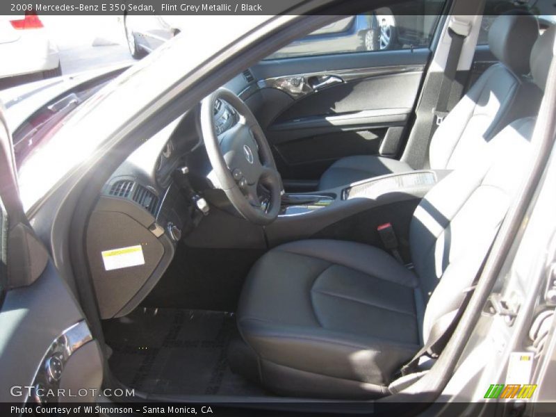 Flint Grey Metallic / Black 2008 Mercedes-Benz E 350 Sedan