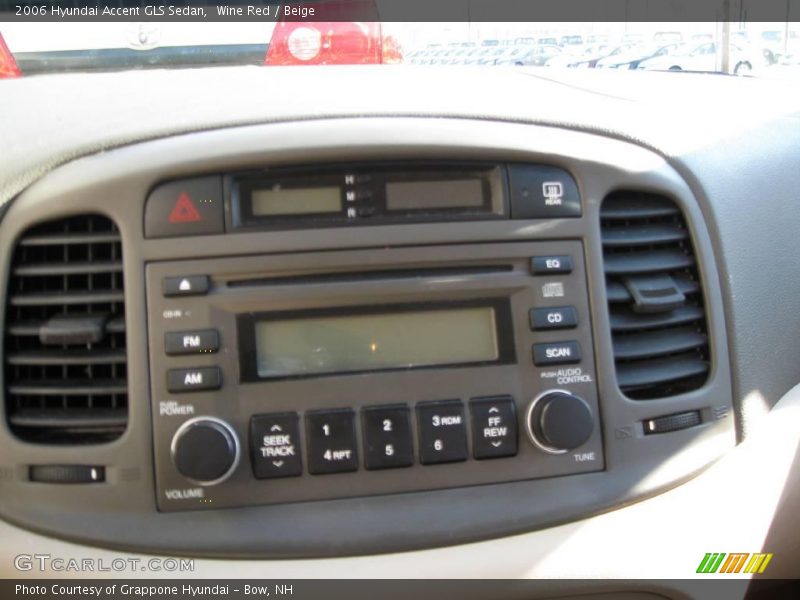 Wine Red / Beige 2006 Hyundai Accent GLS Sedan